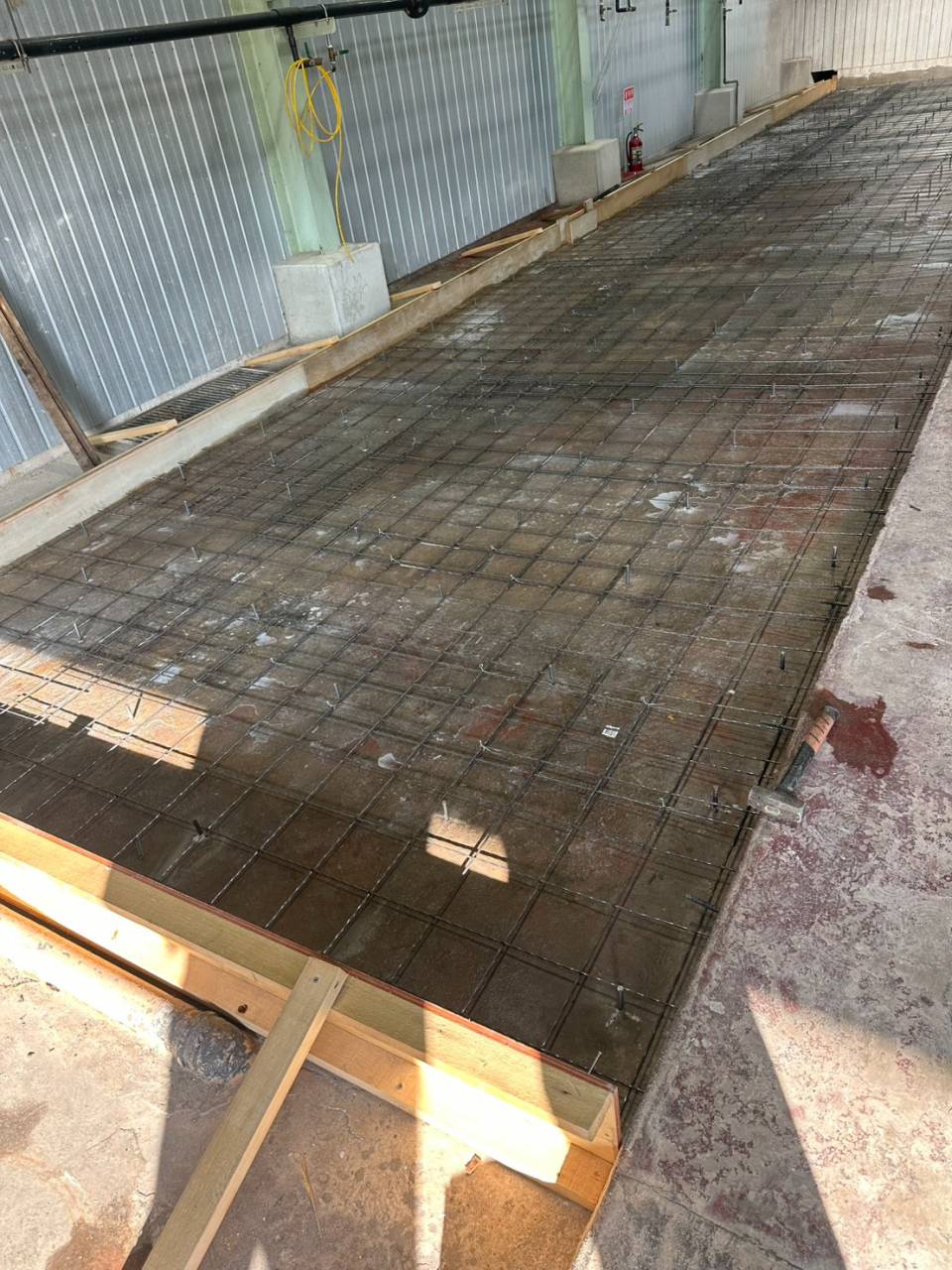 土間コン打設準備完了